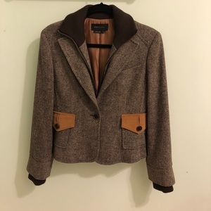 Brown wool jacket perfect for fall or winter